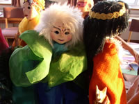 Hand made puppets